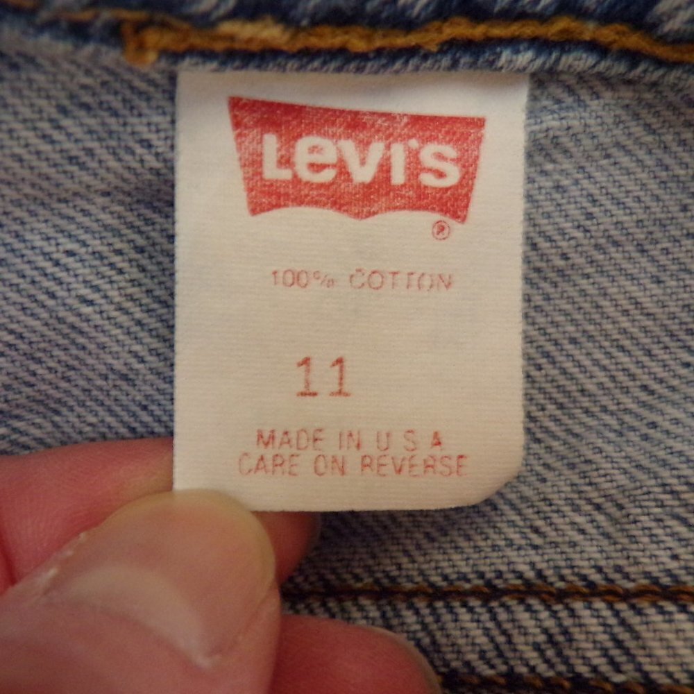Levi's 80's Vintage USA Made Women's Denim Jeans - size 11 - Picture 9 of 10